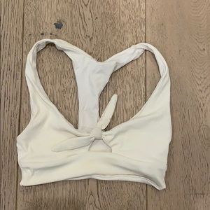 LSPACE ribbed Tara bikini top size small! Unworn!